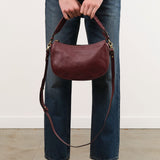 Il Bisonte Accessories Bags Trama Crossbody Bag Amarena / 10.5" L X 6.5" W X 3.5" D