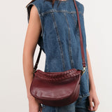 Il Bisonte Accessories Bags Trama Crossbody Bag Amarena / 10.5" L X 6.5" W X 3.5" D