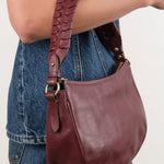 Il Bisonte Accessories Bags Trama Crossbody Bag Amarena / 10.5" L X 6.5" W X 3.5" D