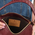 Il Bisonte Accessories Bags Trama Crossbody Bag Amarena / 10.5" L X 6.5" W X 3.5" D