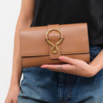 Il Bisonte Accessories Bags Consuelo Clutch Bag in Chocolate Chocolate / 9.5" L X 6.25" W 1.5" D