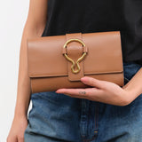 Il Bisonte Accessories Bags Consuelo Clutch Bag in Chocolate Chocolate / 9.5" L X 6.25" W 1.5" D