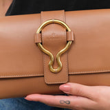 Il Bisonte Accessories Bags Consuelo Clutch Bag in Chocolate Chocolate / 9.5" L X 6.25" W 1.5" D