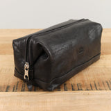 Populonia Cowhide Beauty Case in Nero