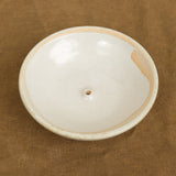 Top of Stoneware Clay Incense Burner in Piker White