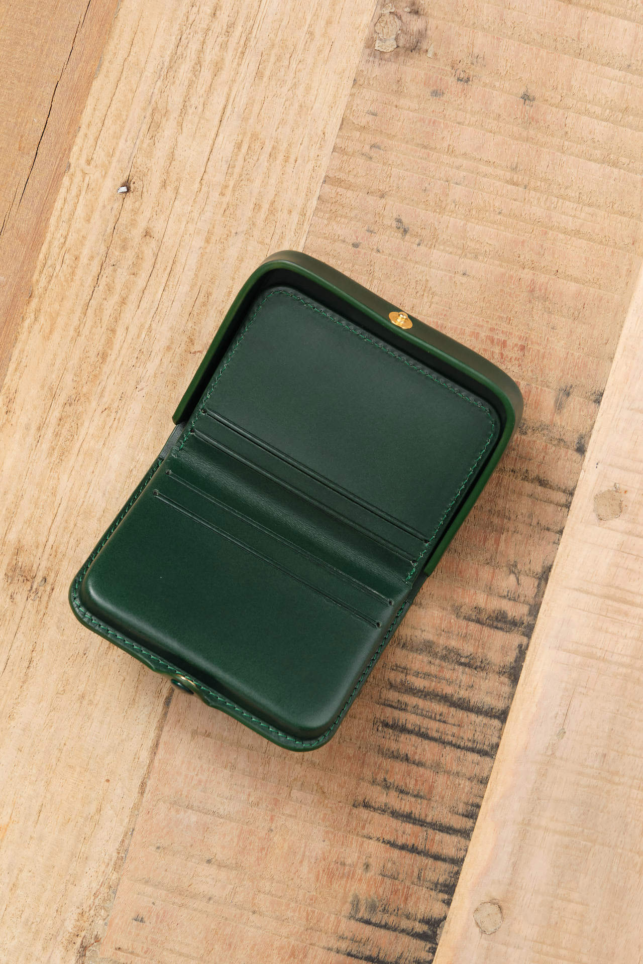 Iriarte Iriarte Accessories Wallets Jules abcd Wallet in Dark Green Dark Green