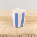 Isabel Halley Ceramics Wine Cups in Painters Tape Blue