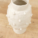 Cream Large Tear Drop Vase by Isabel Halley Ceramics