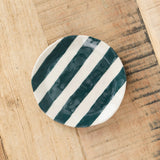 Isabel Halley Ceramics Ribbon Plate in Dark Evergreen