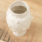 Cream Small Tear Drop Vase by Isabel Halley Ceramics 