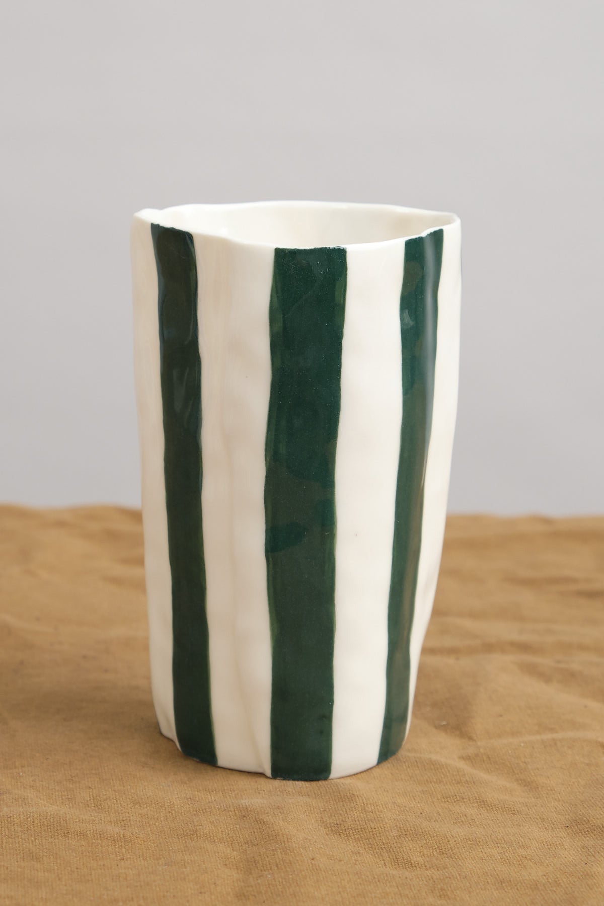 Isabel Halley Ceramics Porcelain Water Cup in color Evergreen