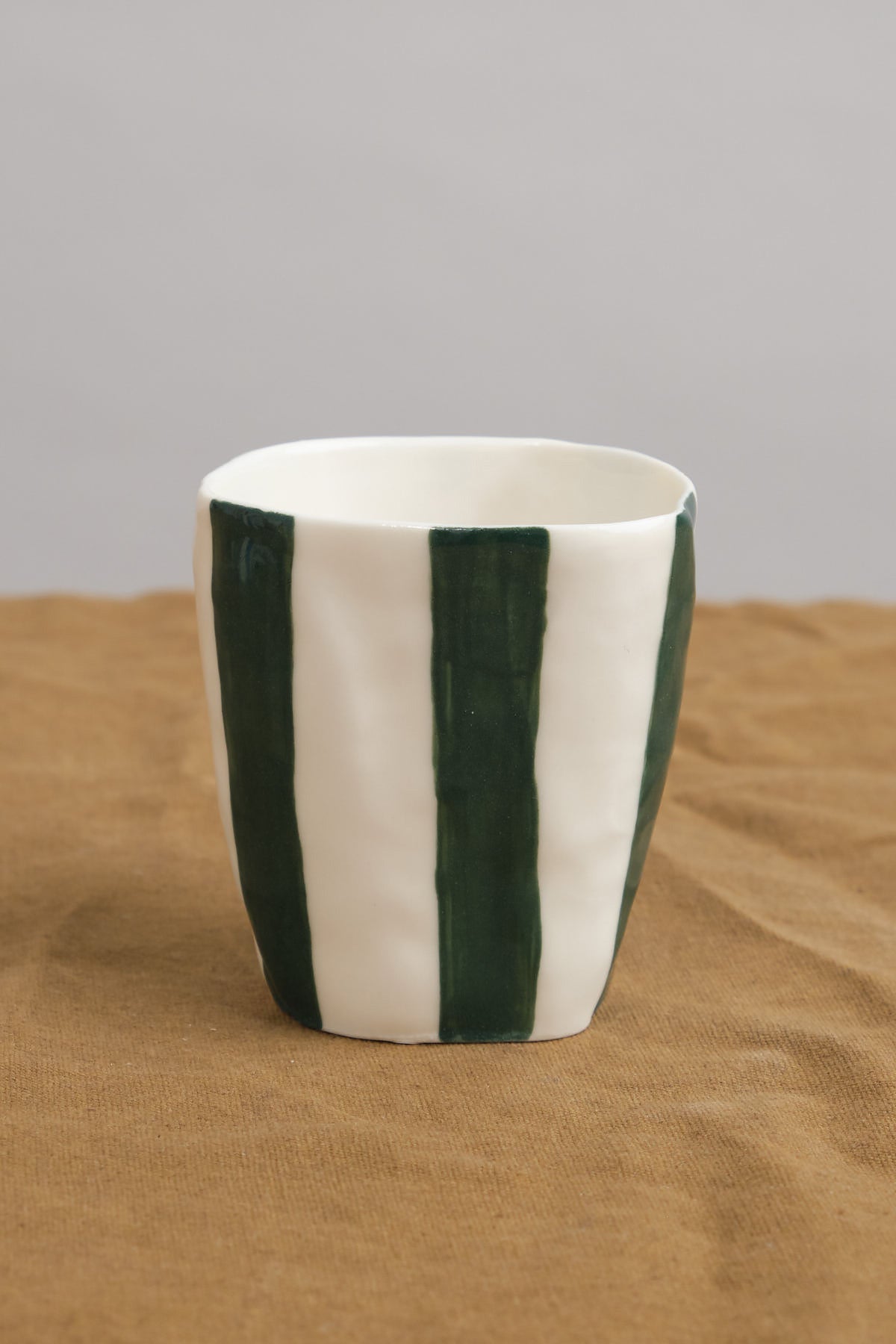 Isabel Halley Porcelain Wine Cup in color Evergreen