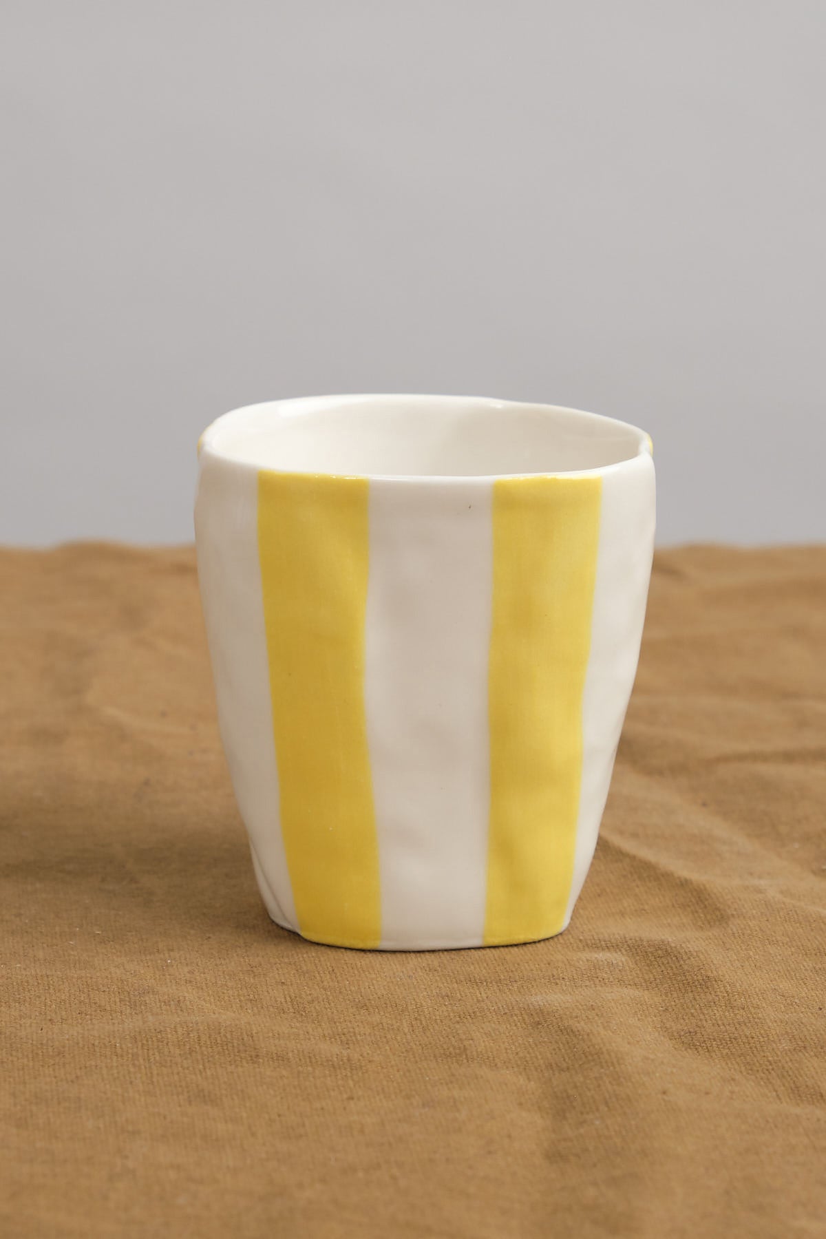 Isabel Halley Porcelain Wine Cup in color Goldenrod