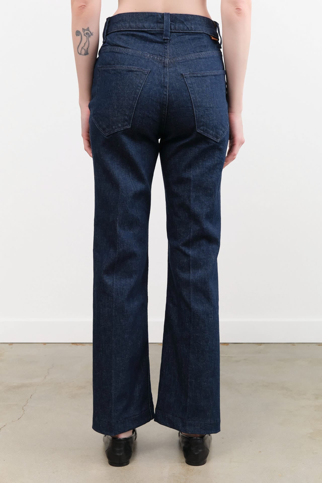 Jamie Haller Apparel Womens Denim Kenickie Blind Crease in Dark Raw