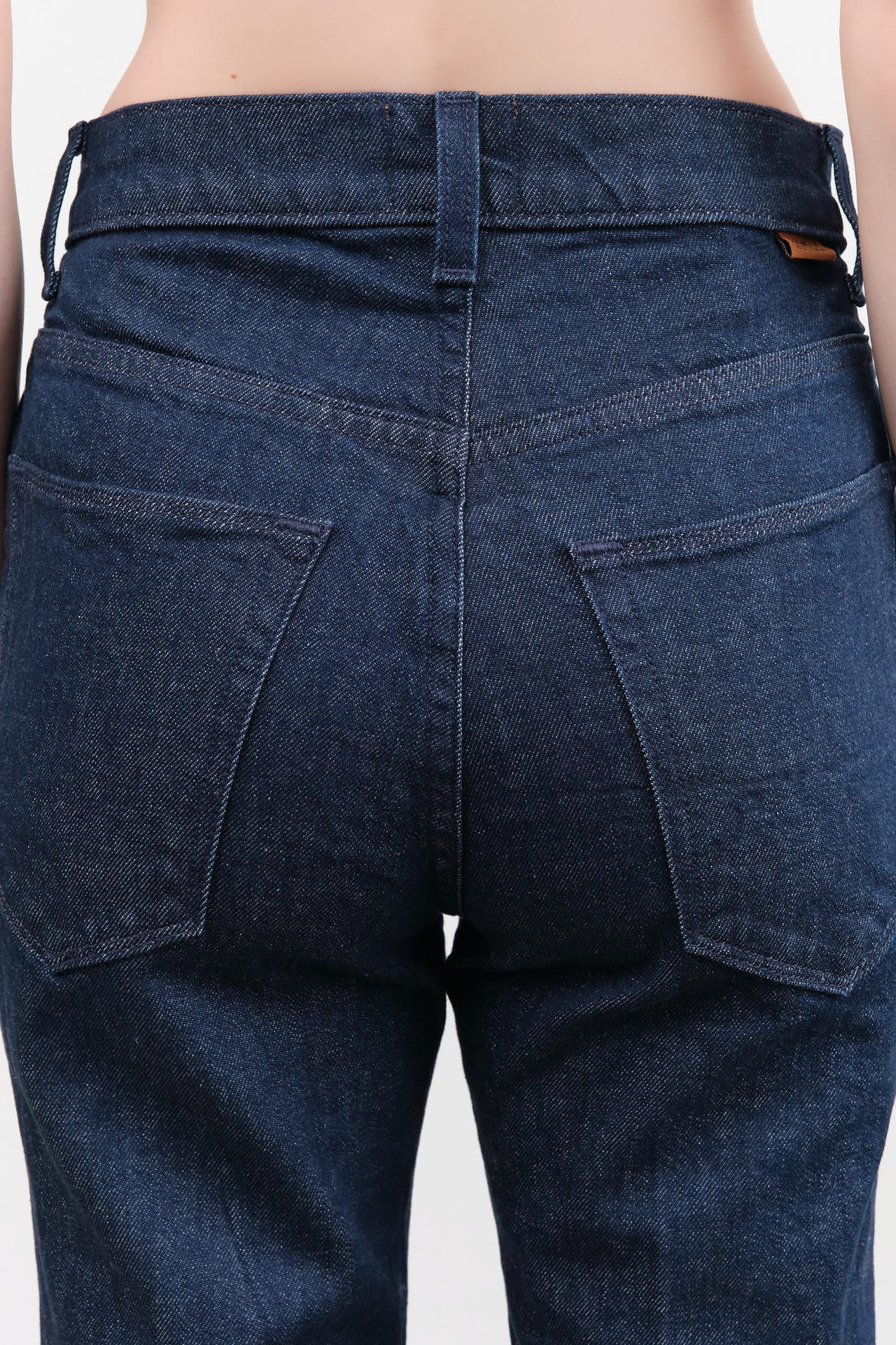 Jamie Haller Apparel Womens Denim Kenickie Blind Crease in Dark Raw