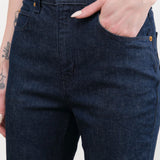 Jamie Haller Apparel Womens Denim Kenickie Blind Crease in Dark Raw
