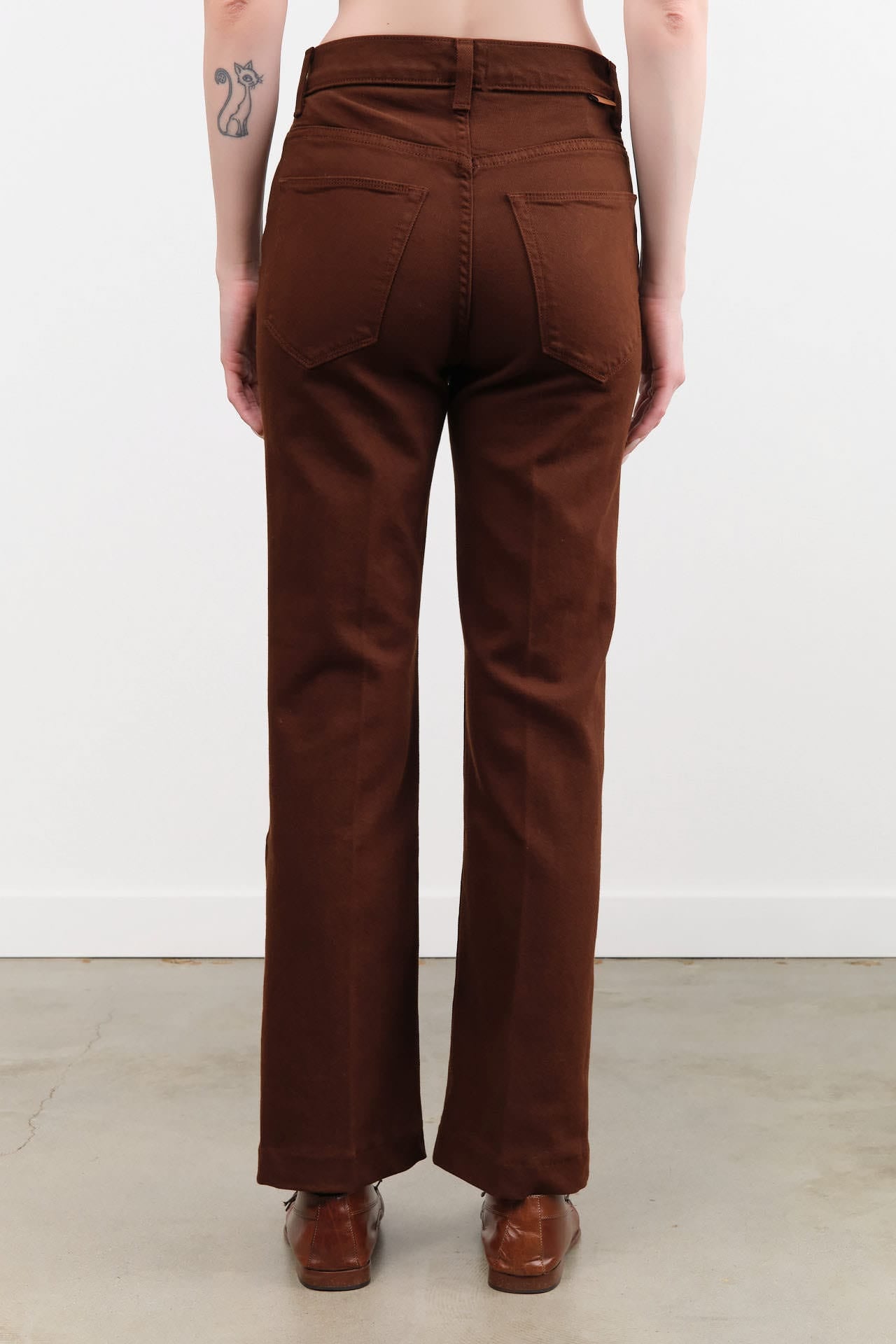 Jamie Haller Apparel Womens Denim Kenickie Blind Crease in Root Beer