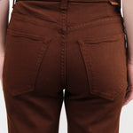 Jamie Haller Apparel Womens Denim Kenickie Blind Crease in Root Beer