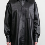 Jamie Haller Apparel Womens Blouses Leather Essential Shirt