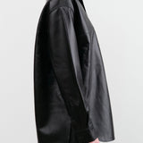 Jamie Haller Apparel Womens Blouses Leather Essential Shirt