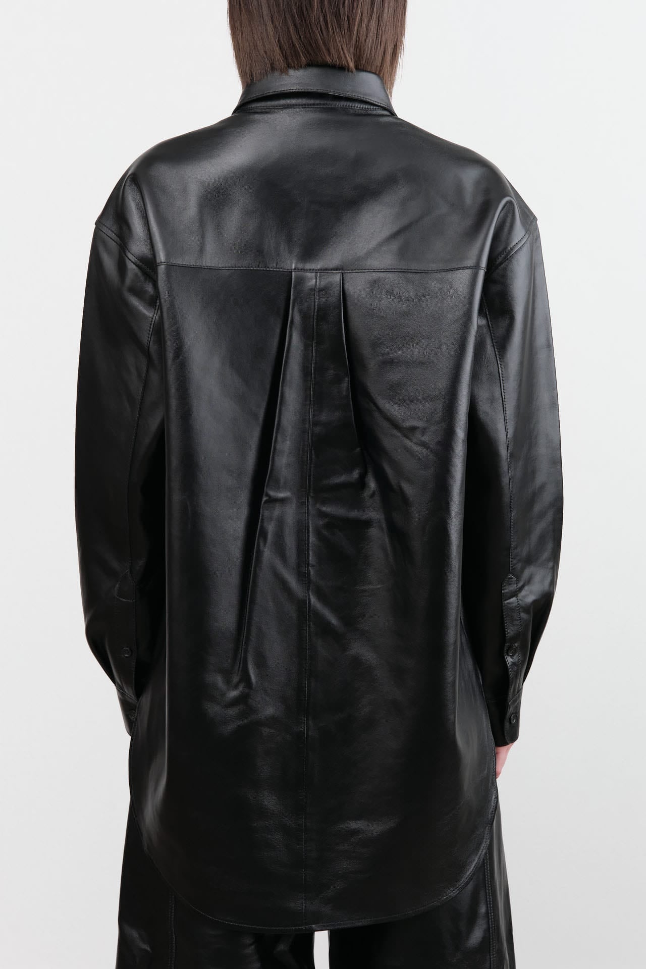 Jamie Haller Apparel Womens Blouses Leather Essential Shirt