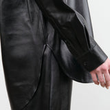 Jamie Haller Apparel Womens Blouses Leather Essential Shirt