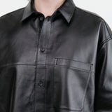 Jamie Haller Apparel Womens Blouses Leather Essential Shirt