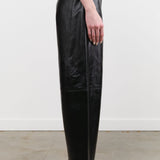 Jamie Haller Apparel Womens Pants Leather Sculpted Baggy Pant