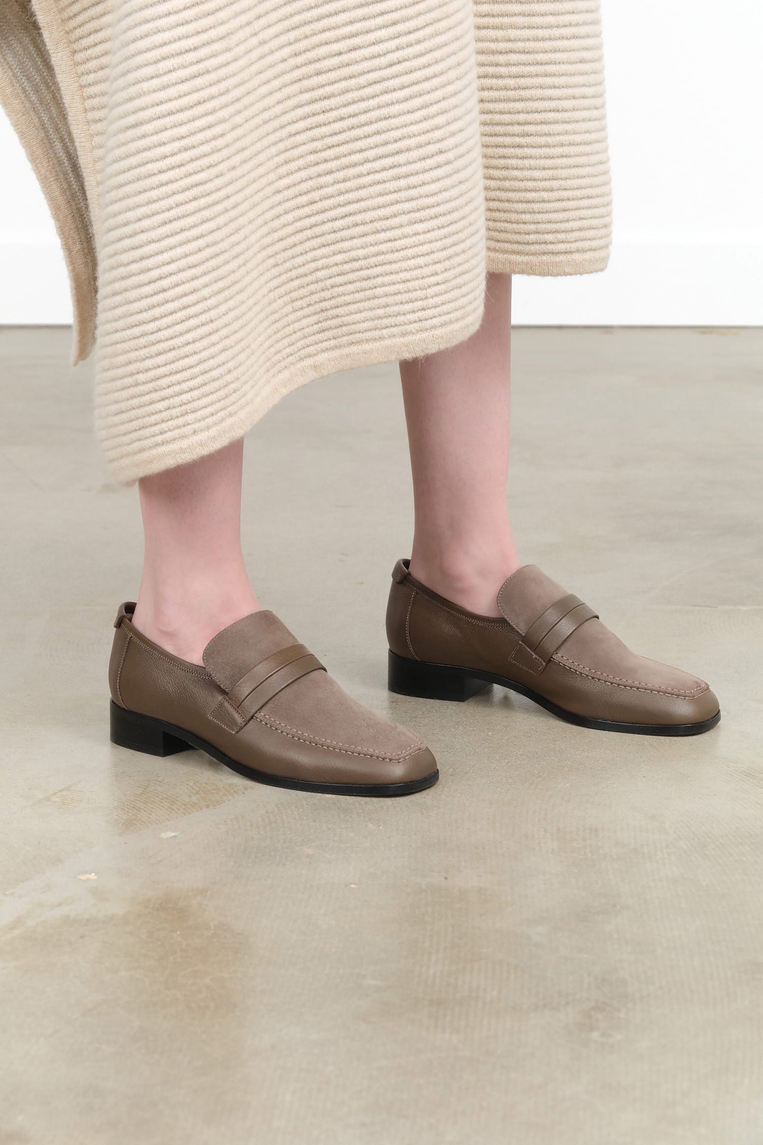 Jamie Haller Mod Loafer in Taupe 