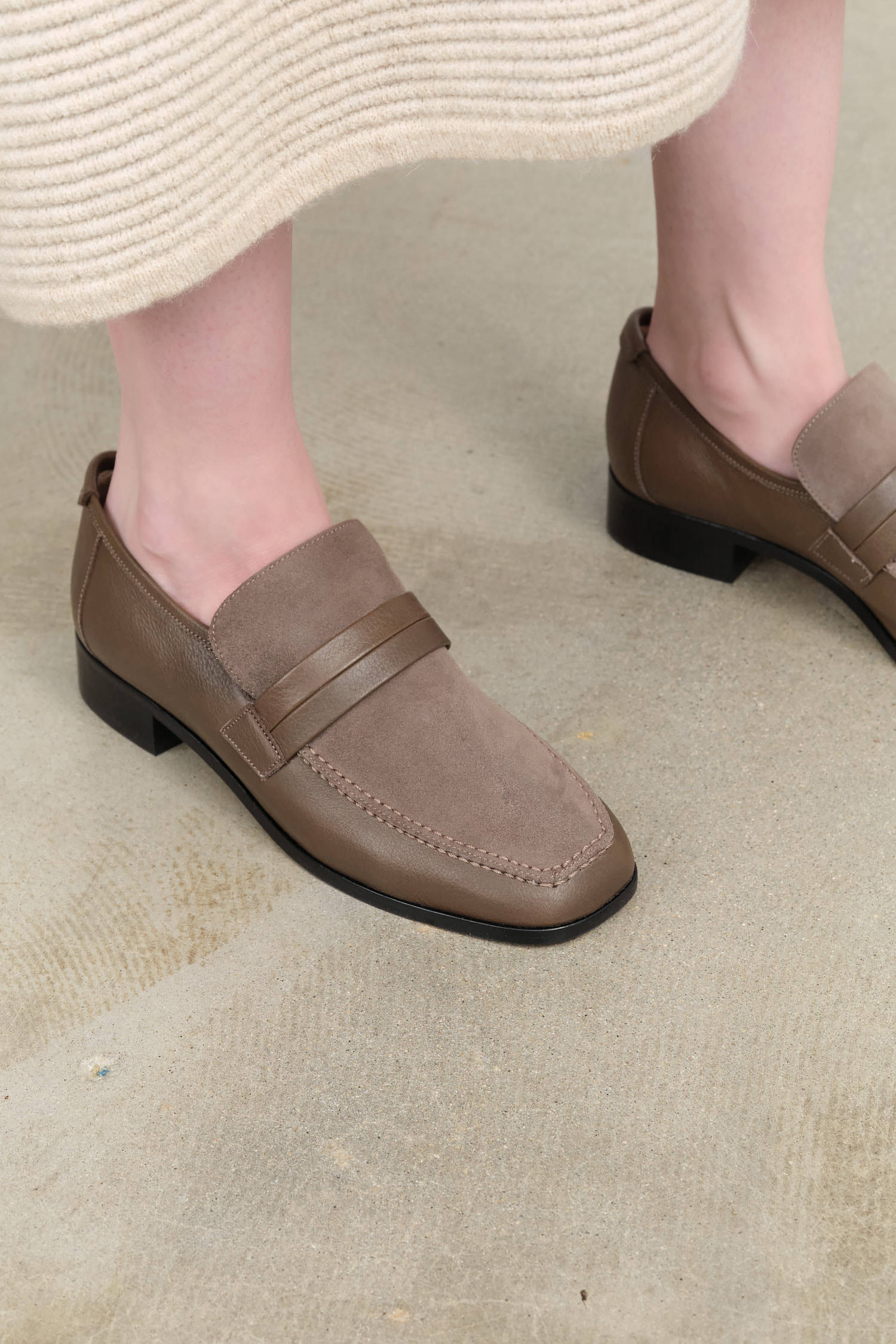 Mod Loafer by Jamie Haller in Taupe