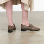 Taupe Leather Mod Loafer by Jamie Haller