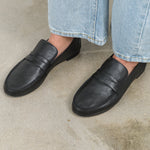 Top view of Penny Loafer in Black