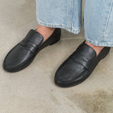 Top view of Penny Loafer in Black