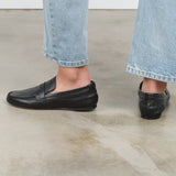 Back view of Penny Loafer in Black