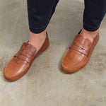Top view of Penny Loafer in Brown