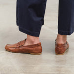 Back view of Penny Loafer in Brown