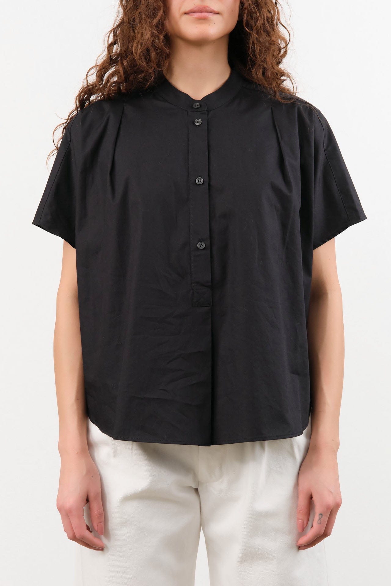 Jamie Haller Apparel Womens Blouses The Amalfi Shell in Black