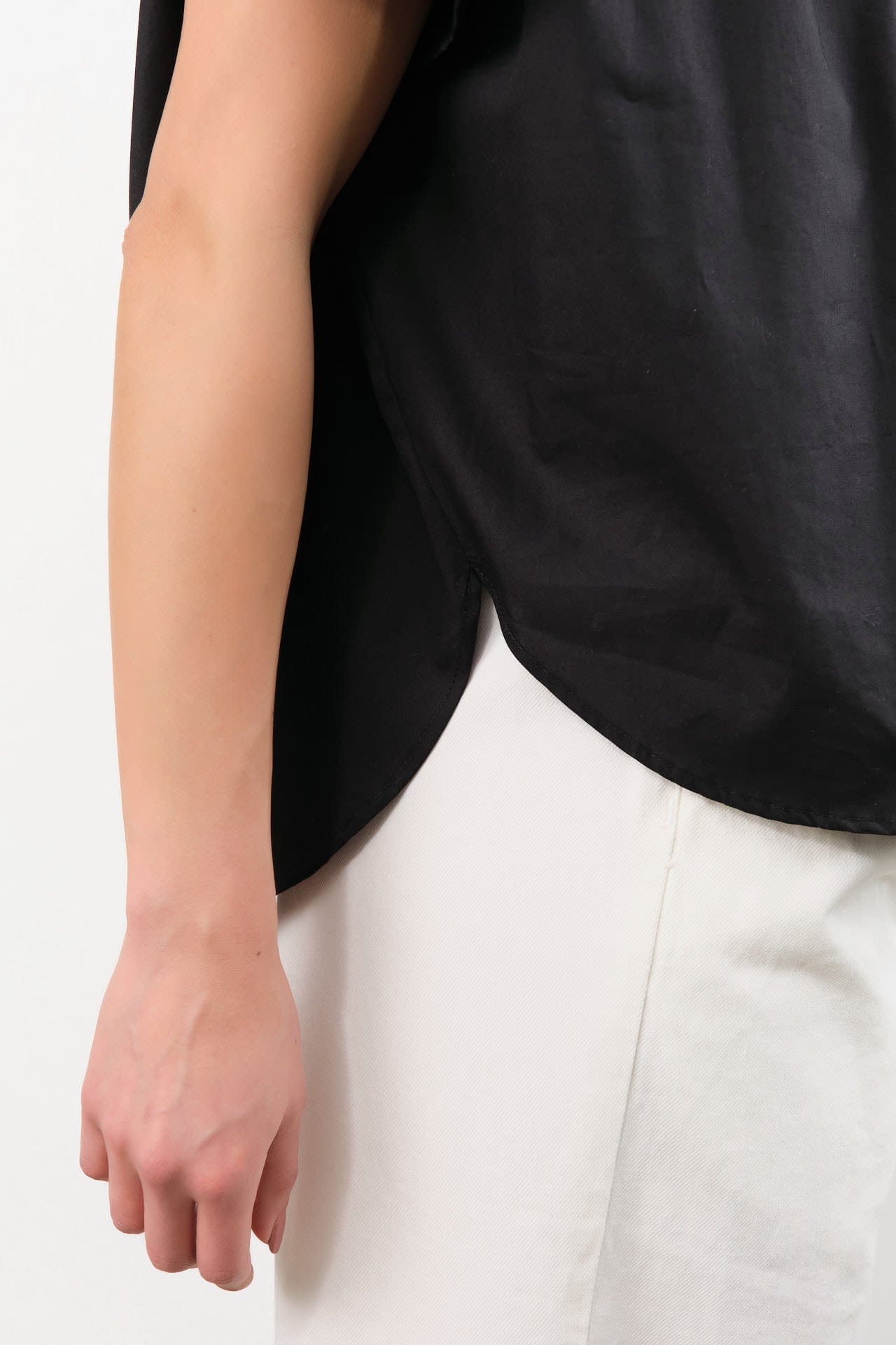 Jamie Haller Apparel Womens Blouses The Amalfi Shell in Black