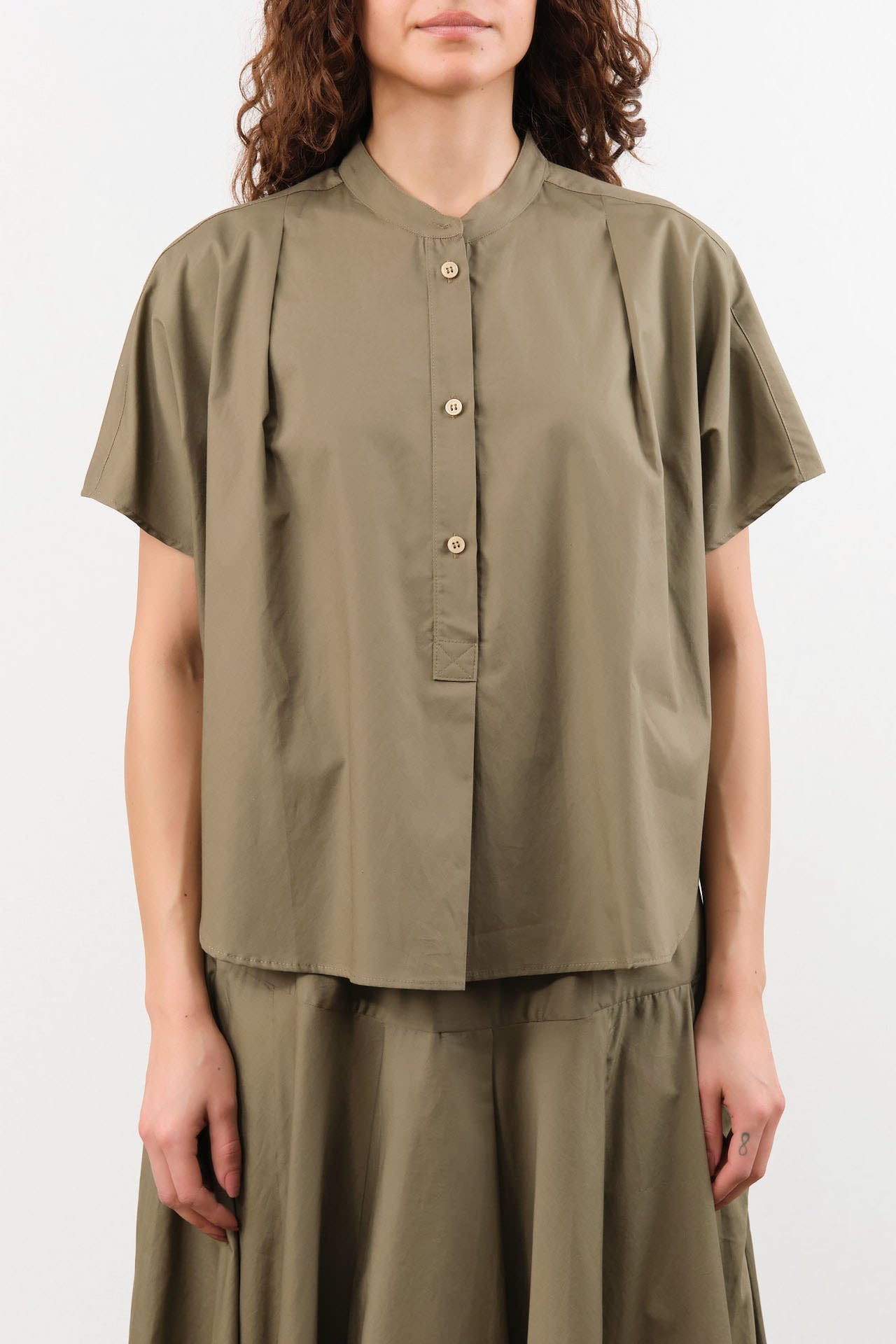 Jamie Haller Apparel Womens Blouses The Amalfi Shell in Taupe