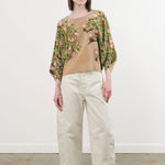 Jamie Haller Apparel Womens Denim The Baggy Painter Crop in Ecru