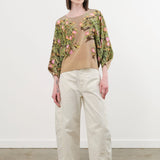 Jamie Haller Apparel Womens Denim The Baggy Painter Crop in Ecru