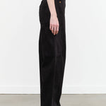 Jamie Haller Designer Brand The Baggy Painter High Waisted Wide Leg Jean in Washed Black Denim