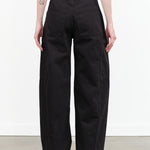 Washed Black Denim The Baggy Painter High Waisted Wide Barrel Leg Jean with Cargo Pockets by Jamie Haller Designer Brand 