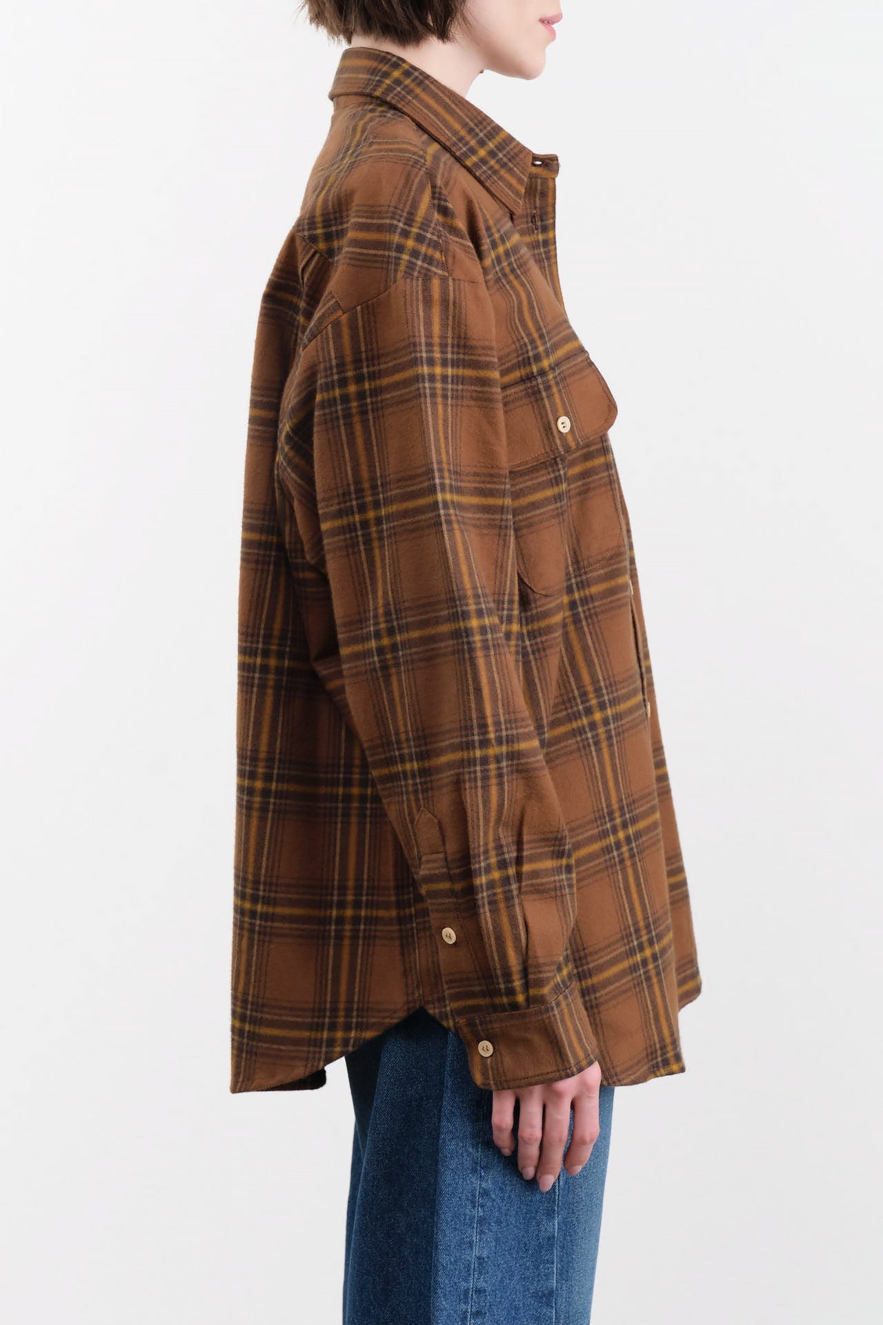 Jamie Haller Apparel Womens Blouses The Big Shirt Flannel
