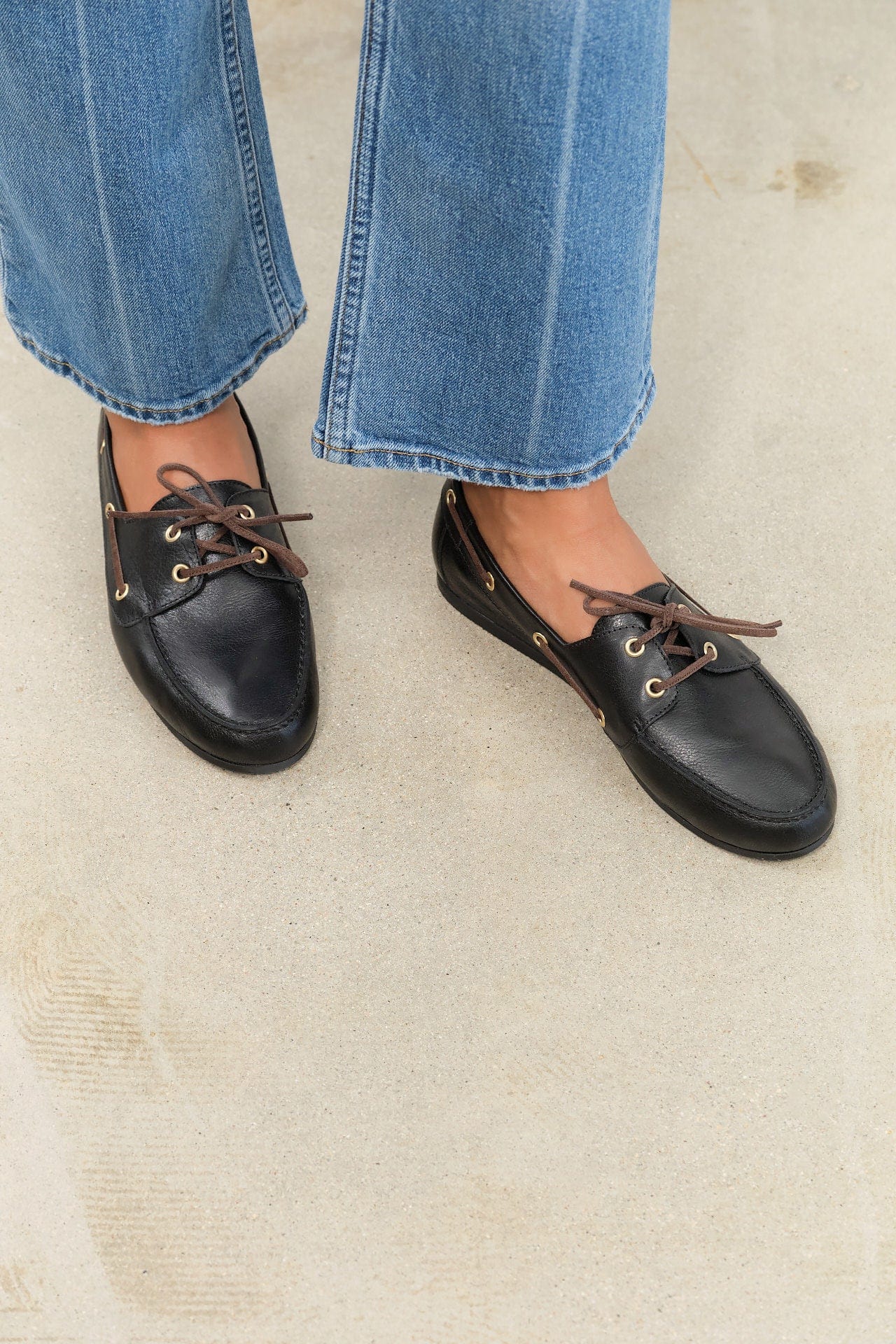 Jamie Haller Accessories Womens Shoes The Boat Loafer in Black