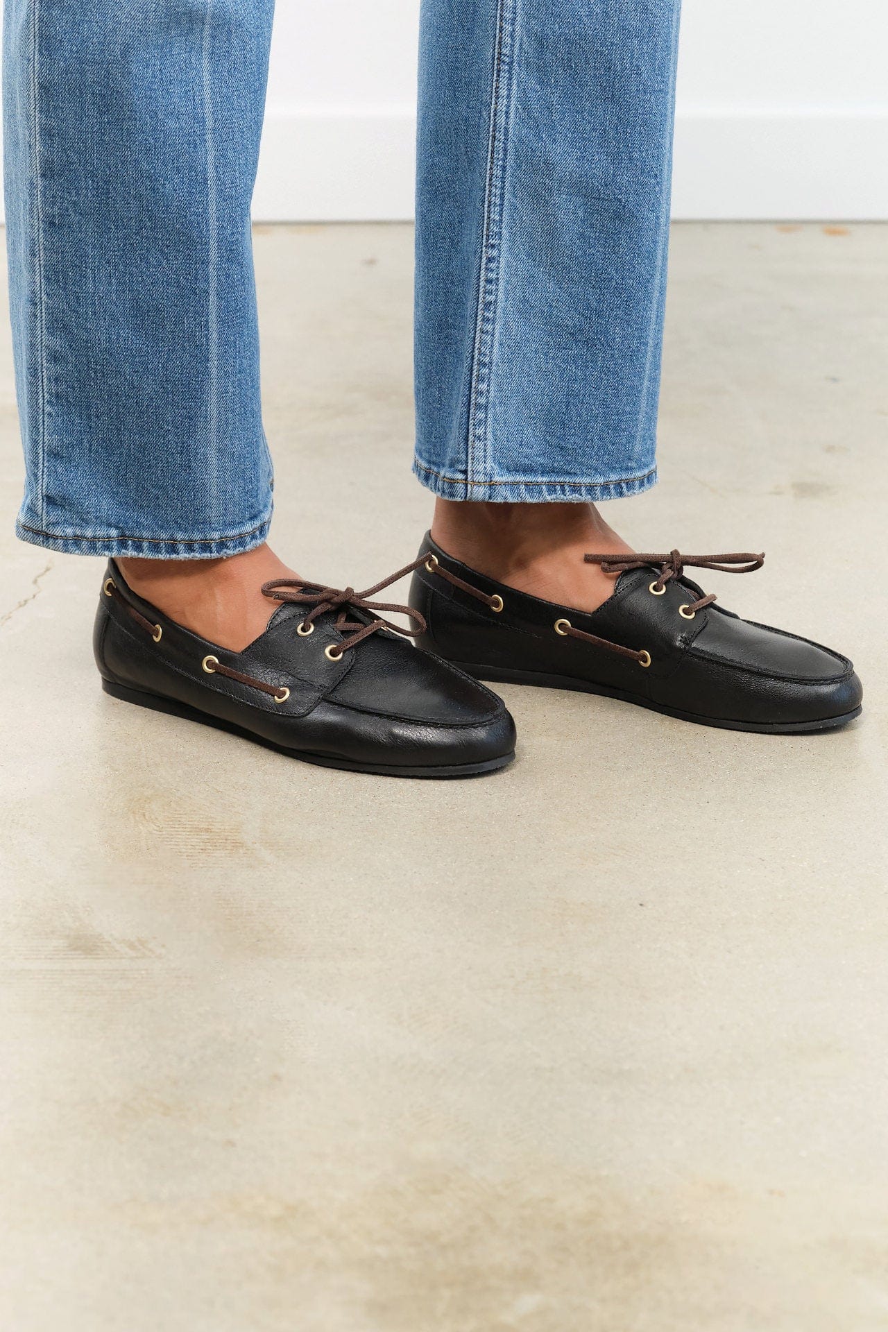 Jamie Haller Accessories Womens Shoes The Boat Loafer in Black