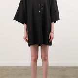 Jamie Haller Apparel Womens Dresses The Caftan Mini Dress in Black