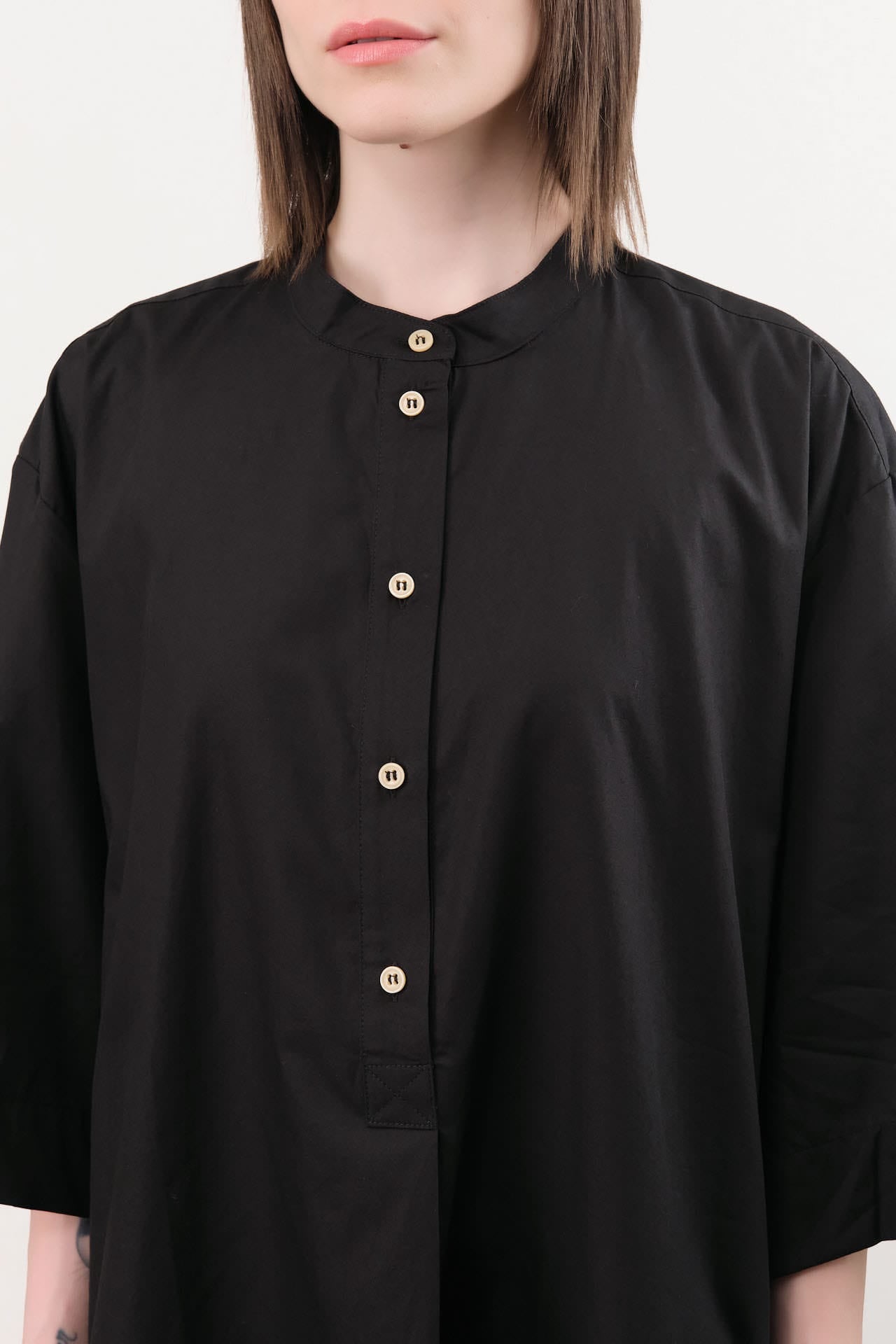 Jamie Haller Apparel Womens Dresses The Caftan Mini Dress in Black