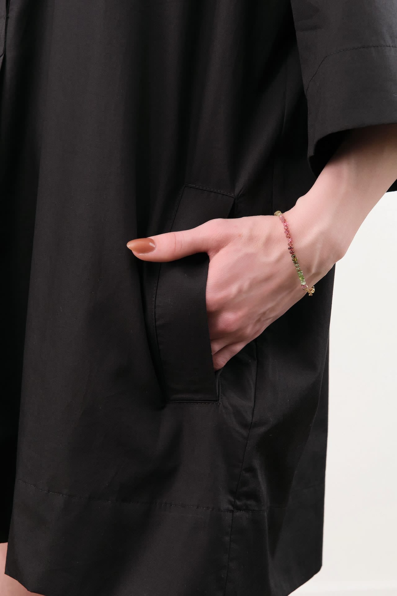 Jamie Haller Apparel Womens Dresses The Caftan Mini Dress in Black