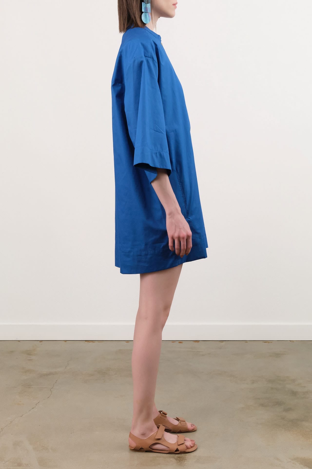Jamie Haller Apparel Womens Dresses The Caftan Mini Dress in Royal Blue